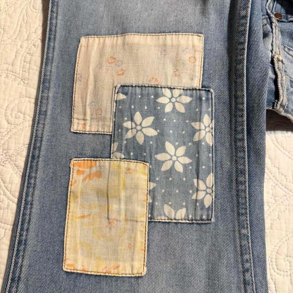 Billabong Wrangler Patchwork Floral Flare Jeans - Picture 6 of 9